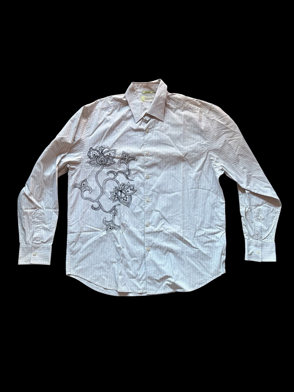 ✨ Cubavera white
button up shirt with embroidery Size
L✨